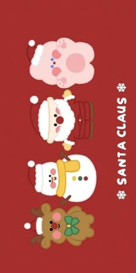 Animal Design Illustration, Kawaii Characters, Njoy Obs, Kawaii Christmas, Ceramics Art, Christmas Idea, Wallpaper Cute, Phone Backgrounds, Party Event