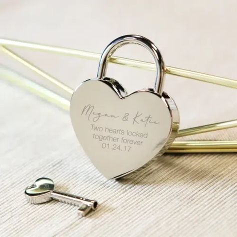 Anniversay Gifts, Love Locks, 25th Anniversary Gifts, Engagement Bride, Bachelorette Ideas, Heart Padlocks, Love Lock, Keys Wedding, Work Flow