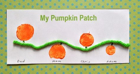 Family Pumpkin Patch Craft Using a Carrot as a Pumpkin Stamp Pumpkin Patch Art, Pumpkin Patch Activities, Pumpkin Patch Craft, Preschool Crafts Fall, Preschool Fall, Pumpkin Activities, Easy Fall Crafts, Fall Craft, Fall Crafts For Kids