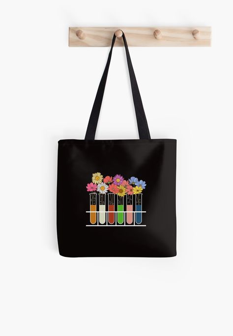 Tote Bag Business, Scientist Party, Laboratory Design, Women Science, Medical Laboratory Science, Sketches Pencil, Test Tubes, Painted Tote, Cards For Boyfriend