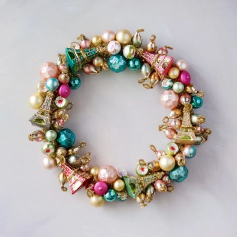 Ornament wreath diy