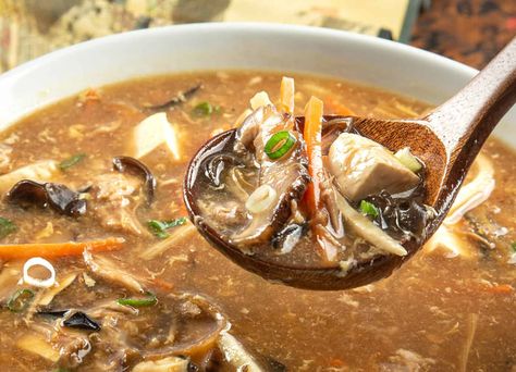 Instant Pot Hot and Sour Soup - Pressure Cook Recipes Hot And Sour Soup Recipe, Sour Soup Recipe, Hot And Sour Soup, Sour Soup, Best Instant Pot Recipe, Instant Pot Soup, Cook Recipes, Easy Instant Pot Recipes, Stuffed Pepper Soup