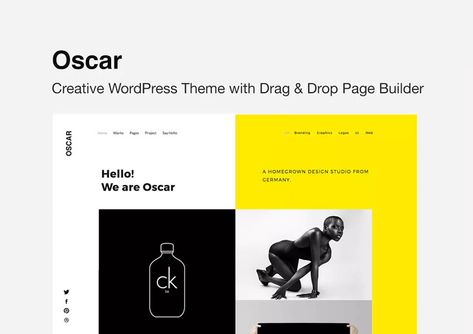 The 20 Best Free WordPress Portfolio Themes for Creatives for 2020 Personal Website Portfolio, Graphic Design Portfolio Examples, Wordpress Theme Portfolio, Best Website Templates, Portfolio Website Template, Portfolio Websites, Web Graphic Design, Creative Portfolio, Personal Portfolio