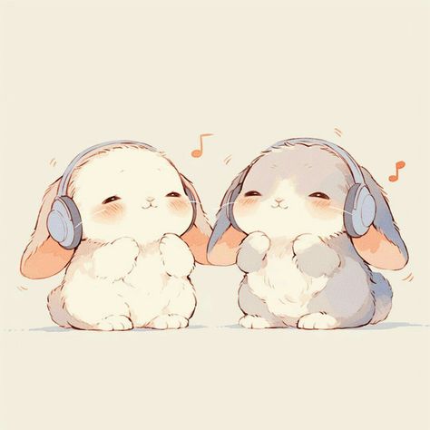 Chibi Bunny, Rabbit Wallpaper, Images Kawaii, Bunny Drawing, Cute Kawaii Animals, Cute Animal Drawings Kawaii, Cute Doodles Drawings, Cute Kawaii Drawings, Cute Doodle Art