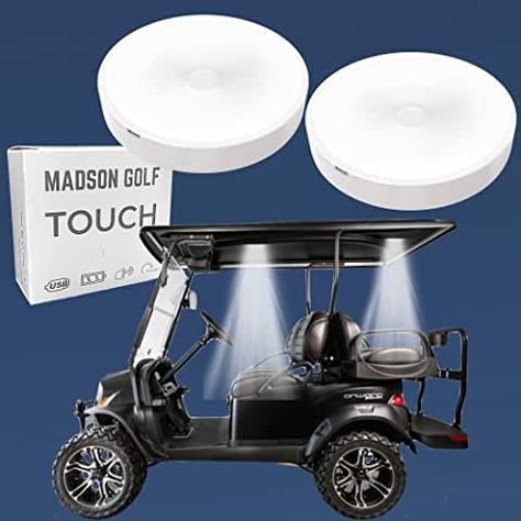 Golf Cart Covers, Ezgo Golf Cart, Golf Cart Batteries, Golf Cart Accessories, Battery Powered Light, Cart Cover, Rechargeable Light, Light Works, Dome Lighting