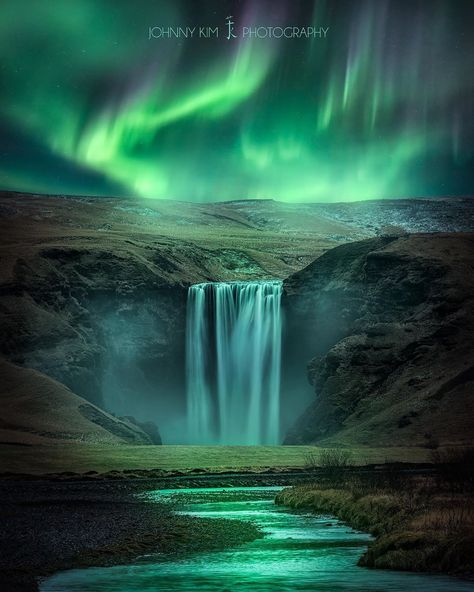 Johnny Kim Photography on Instagram: “Living Water | Skogafoss, Vik, Iceland | The Holy Writings say that rivers of living water will flow from the heart of the one who puts his…” Skogafoss Iceland, Waterfall Background, Vik Iceland, Rivers Of Living Water, Puzzle Pictures, Amazing Wallpaper, Iceland Photography, Water Falls, Living Water