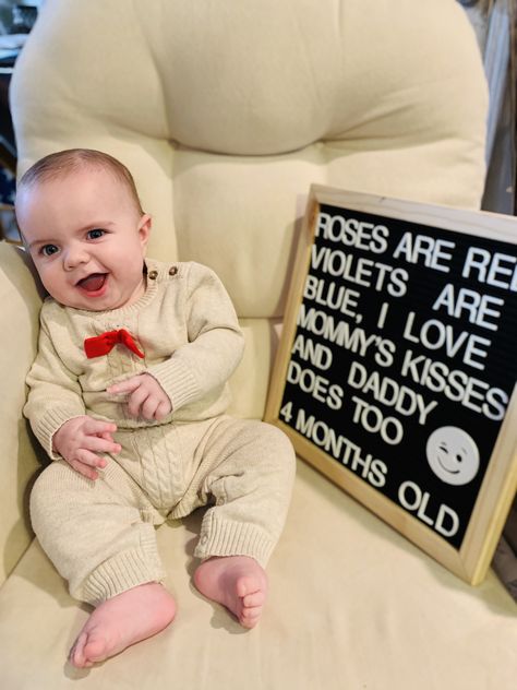 Baby letterboard 4 months old 4 Months Old Photoshoot, Three Month Milestones Photo Ideas, 4 Months Letter Board Baby, 4 Months Old Baby Photoshoot, 2 Month Baby Picture Ideas Boy, 4 Months Baby Pictures Ideas, 4 Month Old Baby Pictures, 4 Months Baby Photoshoot Ideas, Letter Board Baby