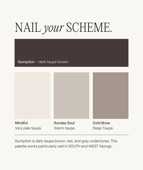 Dark Beige Accent Wall, Dark Taupe Accent Wall, Taupe Colour Palette, Taupe Color Combinations, Taupe Living Room Colour Schemes, Wood Living Room Decor, Taupe Color Schemes, Dark Wood Living Room, Colour Combinations Interior