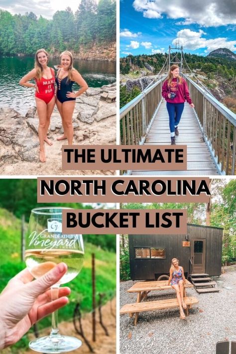 The Ultimate North Carolina Bucket List - Over 50 Things To Do In NC | Wanderlust With Lisa North Carolina Bucket List, College Tours, Nc Travel, North Caroline, Visit North Carolina, Road Rally, North Carolina Vacations, North Carolina Travel, Nc Mountains