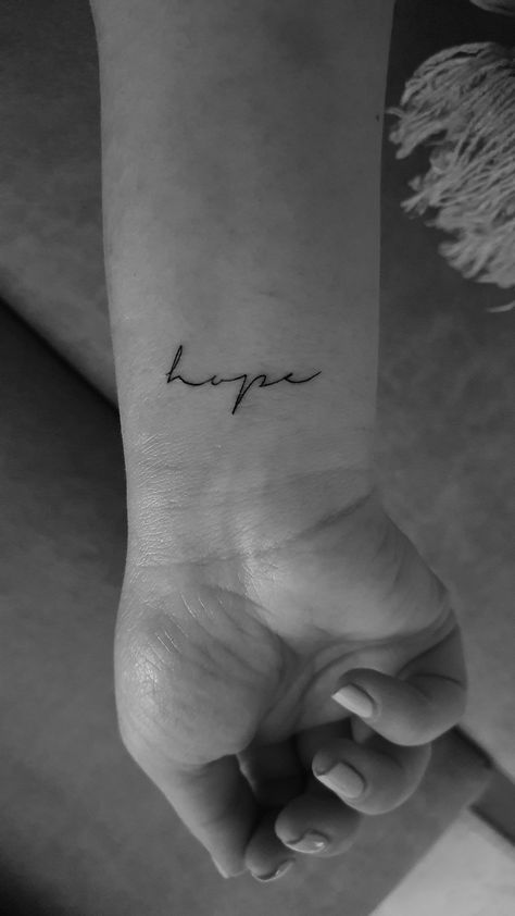 Hope Meaning Tattoos, Tattoo Hope Symbol, Hope And Faith Tattoo, Hope Tatoos Ideas, For The Hope Of It All Tattoo, Hope Tattoos For Women, Hope Tattoo Ideas, Hope Tattoo, Dog Snapchats