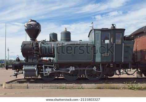 Side View Old Steam Locomotive Stock Photo (Edit Now) 2115803327 Train Side View, Old Steam Train, Profile View, Steam Locomotive, Steam Trains, Old West, Side View, 3d Objects, Steam