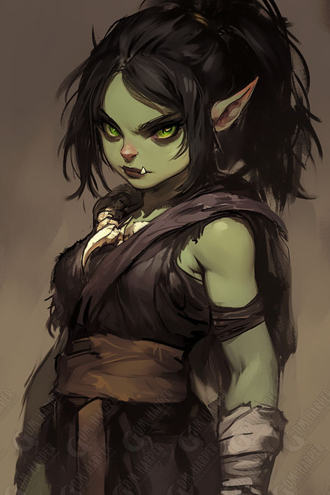 Goblin Character Art, Goblin Female, Dnd Goblin, Female Goblin, Npc Dnd, Goblin Queen, Goblin Art, D D Character Ideas, Gamer Pics