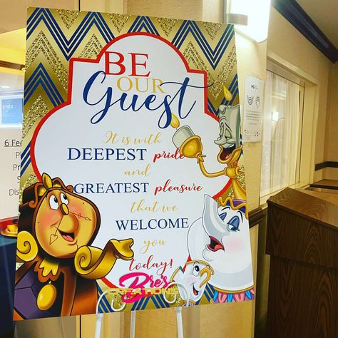 Beauty and The Beast Inspired Birthday | CatchMyParty.com Beauty And The Beast Entrance Decor, Beauty And The Beast Party Invitations, Be Our Guest Party Theme, Beauty And The Beast Party Game, Beauty And The Beast 2nd Birthday Party, Belle Baby Shower Ideas, Beauty And The Beast 3rd Birthday Party, Beauty And The Beast First Birthday Party, Beauty And The Beast Birthday Party Deco