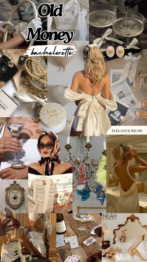 Old Money Aesthetic Bachelorette, Vintage Bachelorette Party Themes, Sofia Richie Bachelorette, Glam Bachelorette Theme, Diamond Bachelorette Theme, Old Hollywood Bachelorette Party, Old Money Bridal Shower Ideas, Old Money Party Aesthetic, Old Money Bachelorette