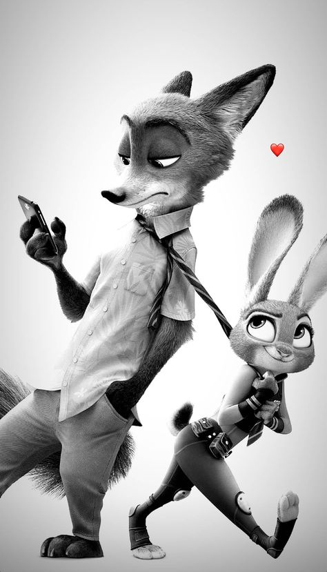 Zootopia Wallpaper Couple, Wallpaper Cartoon Couple, Taustakuva Iphone Disney, Cute Disney Characters, Images Disney, Cute Bunny Cartoon, Karakter Disney, Tapeta Galaxie, Cartoon Character Pictures