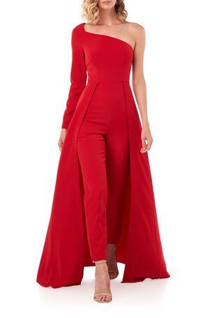 Jumpsuits With Skirt Overlay, Jumpsuit Skirt Overlay, Jumpsuit With Skirt Overlay Dresses, Red Jumpsuit Outfit Wedding, Evening Jumpsuits Classy, Jumpsuit With Skirt Overlay, Jumpsuit Formal Wedding, Pants With Skirt Overlay, Red Jumpsuits Outfit