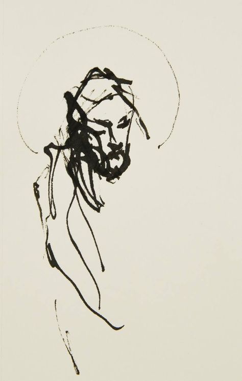 Shepherd Tattoo Jesus, Jesus Illustration Art, Jesus Drawings Sketches, Biblical Drawings, Abstract Christian Art, Jesus Line Art, Christ Drawing, Jesus Christ Drawing, Jesus Sketch