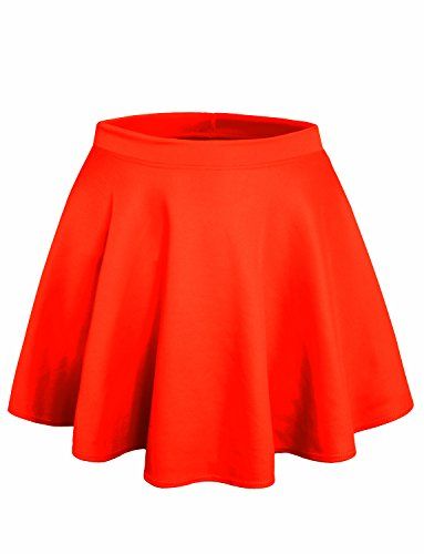 NE PEOPLE Basic High Waisted Stretchy Flared Skater Skirt *** Click image for more details.(This is an Amazon affiliate link and I receive a commission for the sales) Flared Skater Skirt, Pleated Skirts, Casual Skirt, Favorite Shirts, Flare Skirt, Pleated Skirt, Skater Skirt, Made In Usa, Top Styles