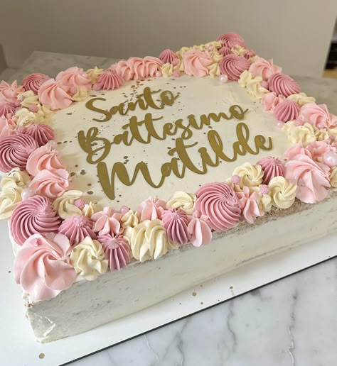 Pink And White Sheet Cake, Pink And Gold Sheet Cake, 70th Birthday Sheet Cakes For Women, Cake Designs Sheet Cake, Small Sheet Cake, Pink Sheet Cake, Simple Sheet Cake, White Sheet Cake, White Sheet Cakes