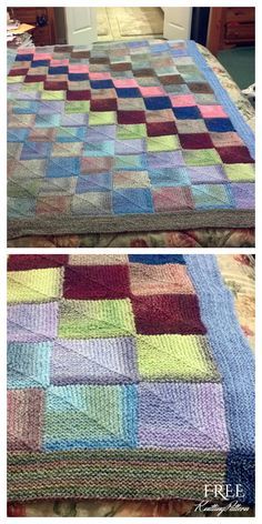 Knit Mitered Square, Mitered Square Blanket, 10 Stitch Blanket, Knit Throw Blanket Pattern, Knitted Squares Pattern, Baby Blanket Knitting Pattern Easy, Knit Afghan Patterns, Knitted Blanket Squares, Knitting Squares