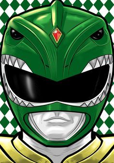 Green Ranger by Thuddleston Power Rangers Painting, Green Power Ranger Birthday Party, Green Ranger Helmet, Power Rangers Helmet, Festa Power Rangers, Power Ranger Cake, Power Ranger Birthday Party, Green Power Ranger, Power Ranger Party