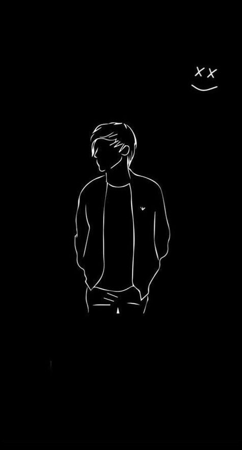 One Direction Drawings, Wallpaper Black And White, Wallpaper Hitam, Dark Black Wallpaper, Line Art Images, Black Paper Drawing, Apple Logo Wallpaper Iphone, Best Photo Background