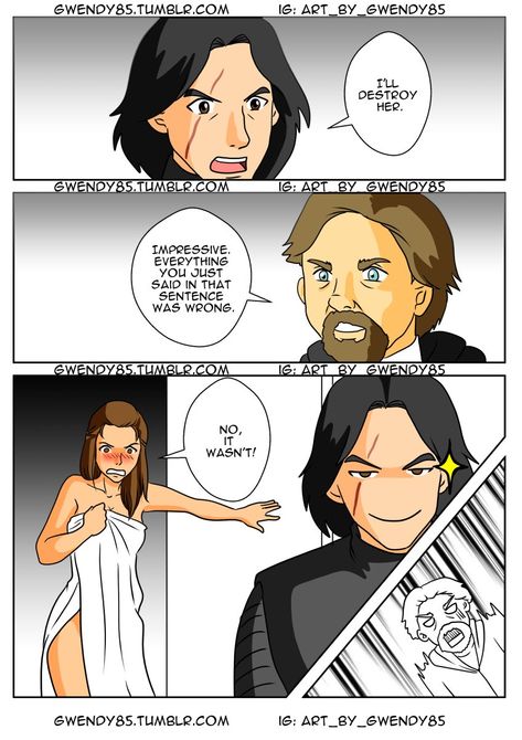 Embedded Kylo Ren X Rey Fanart, Rey Pregnant, Reylo Comics, Reylo Fanart, Kylo Ren And Rey, Funny Star Wars Memes, Star Wars Love, Star Wars Jokes, Rey Star Wars