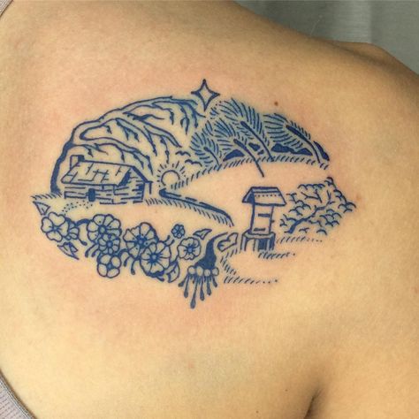 Briscola Tattoo, Toile Tattoo, Sound Of Music Tattoo, Topographic Map Tattoo, Fantastical Tattoos, Etching Style Tattoo, Granola Tattoos, Appalachian Tattoo, Storybook Tattoo