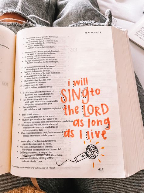 Psalm 104 Bible Journaling, Bible Board, Bible Journal Notebooks, Psalm 104, Journaling Notebook, Bible Psalms, Bible Things, Psalm 100, Christian Board