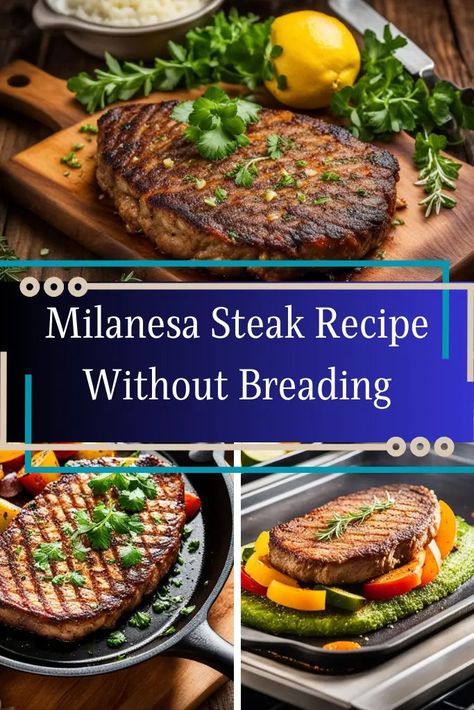 Milanesa Steak Recipe Without Breading Beef Milanese Recipes, Milanesa Recipe Steak, Milanesa Steak, Pappadeaux Recipe, Longhorn Steakhouse Recipes, Milanesa Recipe, Milanese Recipe, Steakhouse Recipes, Mardi Gras Food