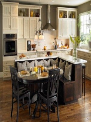 Islands Kitchen Island With Table Attached, Kitchen Island Designs With Seating, Kitchen Layouts With Island, Bench Seating Kitchen, Kitchen Table Bench, Kitchen Island Bench, Small Kitchen Island, Kitchen Island Table, Large Kitchen Island