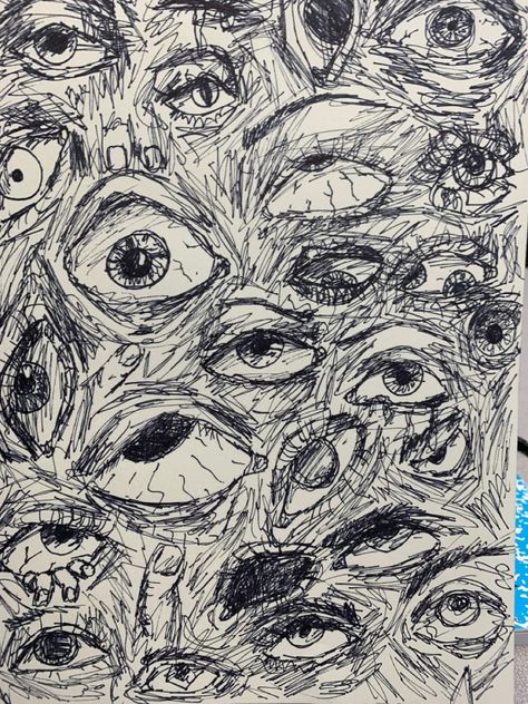 Grungy Sketch, Manic Drawings, Figurative Artwork, Grunge Art, Dark Art Illustrations, Scary Art, Wow Art, Sketchbook Inspiration, Diy Canvas Art Painting