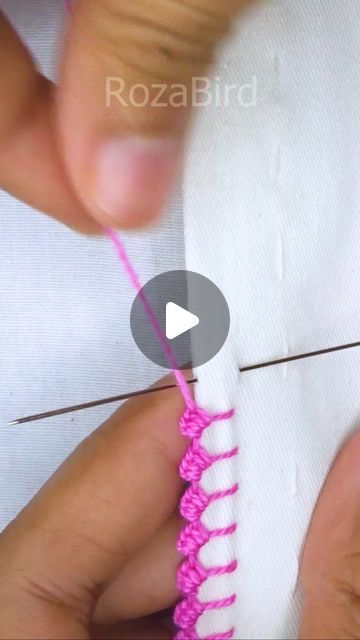 RozaBird on Instagram: "Super elegant borderline embroidery tutorial by hand!
#trending #fb #content #cute #facebookreels #fbreelsvideo #stitch #reels #viral #everyone #fbreels #reelsfb #satisfying #embroidery #diy #tutorial #handembroidery #support #tricks #border #borderline" Crewel Embroidery Tutorial, Embroidery Diy, Embroidery Tutorial, Embroidery Tutorials, Embroidery Stitches, Hand Embroidery, Embroidery, Sewing, Crochet