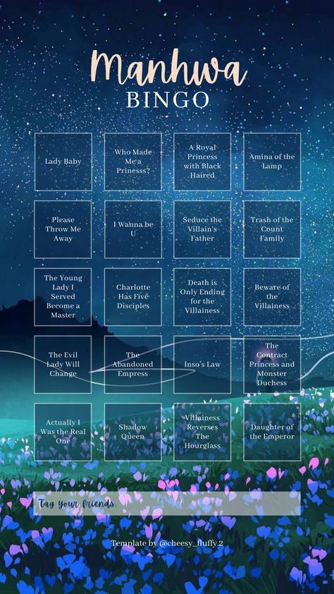 #manhwa #webtoon #bingo #instagrambingo #webtoonbingo #manhwabingo Webtoon Korean, Manhwa List, Korean Drama List, Lil Sister, Checklist Template, Anime Merchandise, Instagram Story Template, Story Template, Anime Films