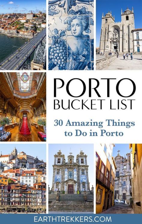 Porto Bucket List. Best things to do in Porto, Portugal. Porto Cathedral, Livraria Lello, Majestic Cafe, port tasting in the wine cellars in Gaia, cruising the Douro River, plus best viewpoints and street foods to try. Livraria Lello, Things To Do In Porto, Time Saving Tips, Foods To Try, The Catacombs, Be Here Now, Travel Inspiration Destinations, Hiking National Parks, Street Foods