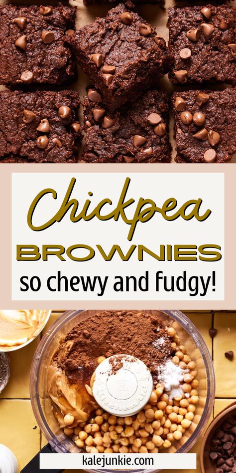 Things To Do With Chickpeas, Easy Chick Pea Brownies, Brownies With Chickpeas, Edible Chickpea Brownie Batter, Chickpea Fudge Recipe, Chickpea Protein Bars, Family Baking Ideas, Chick Pea Brownies, Chickpea Brownies Healthy