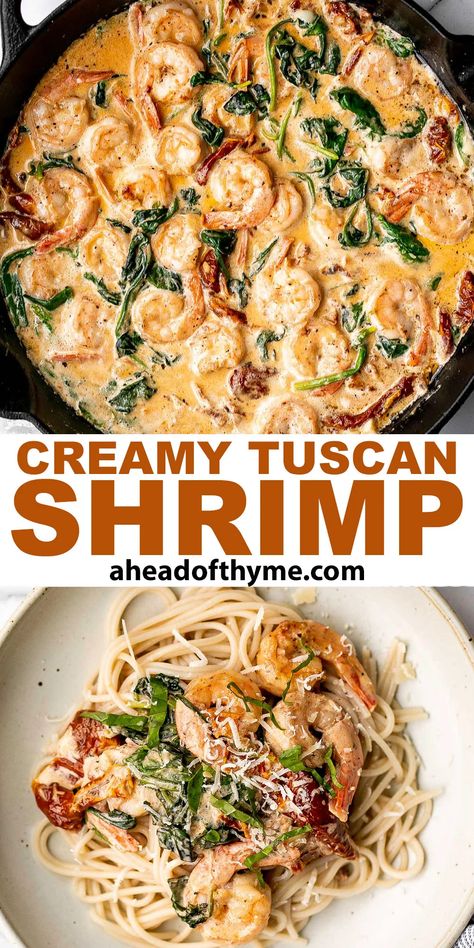 Creamy Tuscan Shrimp Sundried Tomato Shrimp Pasta Recipes, Shrimp Pasta With Sun Dried Tomatoes And Spinach, Tuscan Shrimp And Spinach Pasta, Tuscan Alfredo Pasta, Creamy Tucson Shrimp, Creamy Pasta Recipes Shrimp, Shrimp Pasta With Spinach And Tomatoes, Tucson Shrimp Pasta, Pasta Dishes Shrimp