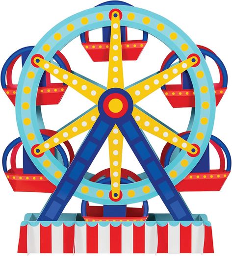 Carnival Ferris Wheel, Carnival Centerpieces, Carnival Baby Showers, Circus Party Decorations, Theme Carnaval, Diy Carnival, Carnival Decorations, Birthday Party Accessories, Circus Theme Party