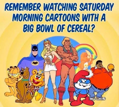 Kids today don't know what they're missing out on miss Saturday morning cartoons Best 90s Cartoons, Best Cartoons Ever, Bowl Of Cereal, Back In My Day, 90s Cartoons, Saturday Morning Cartoons, 80s Cartoons, Good Ole, Cool Cartoons