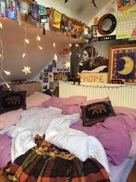 Hippy Room, Indie Room, Aesthetic Rooms, Pretty Room, Dreamy Room, Dream Room Inspiration, Safe Haven, Cozy Room, Room Inspiration Bedroom