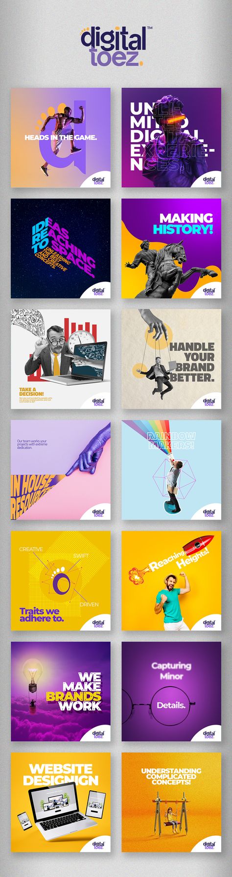 Digital Agency Social posts :: Behance Digital Advertising Design, Digital Creative Agency, Desain Ui, Social Media Branding Design, Social Media Advertising Design, Creative Advertising Design, Web Design Graphic, Graphic Design Agency, Graphic Design Ads