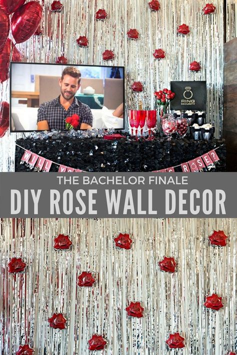 Make this simple rose backdrop for your own Bachelor Finale Watch Party. Jen from @sturquoiseblog will show you the easy steps to complete this DIY project. Final Rose Themed Bachelorette Party, The Final Rose Bachelorette Party, Formal Themes, Bachelor Party Themes, Rose Backdrop, Bachelor Night, The Bachelor Tv Show, Bridge Project, Bachelorette Party Sunglasses