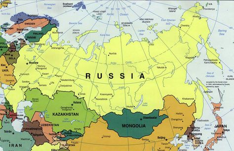 A map of Russia. Russia Map, Urumqi, Kirkenes, Changchun, Physical Map, Asia Map, Geography Map, Map Pictures, Shenyang