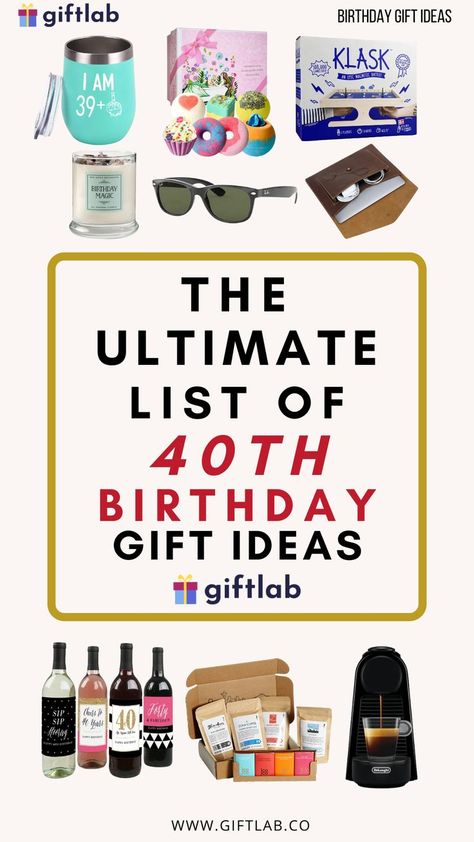 You know what they always say, life starts at 40! If you have a friend or loved one who's going 40 soon, celebrate it by giving something memorable and adorable! Here are some awesome 40th birthday gift ideas! #giftideas Best 40th Birthday Gifts For Women Funny, Gift Basket 40th Birthday, Turning 40 Gift Basket Ideas, Friends 40th Birthday Gift Ideas, Best Friends 40th Birthday Ideas, Unique 40th Birthday Gifts Woman, Funny 40th Birthday Gifts For Women, Male 40th Birthday Gift Ideas, 40th Birthday Gifts For Sister