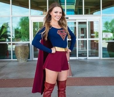 Supergirl Costume For Women, Supergirl Costume Diy, Superhero Dress Up, Real Women Fashion, Supergirl Costume, Supergirl Cosplay, Supergirl Tv, Dc Comics Cosplay, Cosplay Cosplay