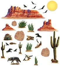 Eight Desert Theme Preschool Activities | Desert Themed Preschool Unit - Stay At Home Educator - Study the desert with your preschoolers with these eight desert themed preschool activities. Desert Theme Party Decorations, Wild West Desert, Western Party Decorations, Insta Theme, Desert Party, Wild West Theme, Party Wall Decorations, Western Wild, Scene Setters