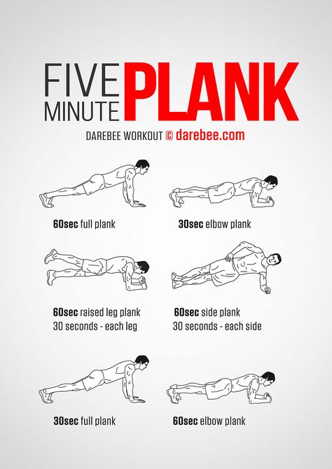 Five Minute Plank Workout Five Minute Plank, 5 Minute Plank, Abs Workout Video, Reduce Hips, Plank Challenge, Plank Workout, Abs Workout Routines, Trening Fitness, Abs Workout For Women