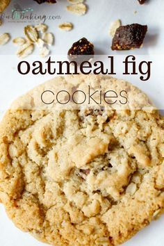 Fig Recipes Dessert, Soft Chewy Oatmeal Cookies, Chewy Oatmeal Cookie, Perfect Oatmeal, Dried Fig Recipes, Fig Dessert, Buah Tin, Fig Cookies, Oatmeal Cookies Chewy