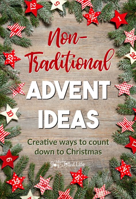 If you’re tired of the same old #Advent calendars, check out this list of non-traditional advent ideas to help you count down to #Christmas. #adventcalendar #countdowntoChristmas Advent Christmas Ideas, Advent Messages, Christ Centered Advent Calendar, Christmas Countdown Ideas, Advent Themes, Christmas Advent Calendar Ideas, Alternative Advent Calendar, Advent Calendar Ideas, Advent Crafts