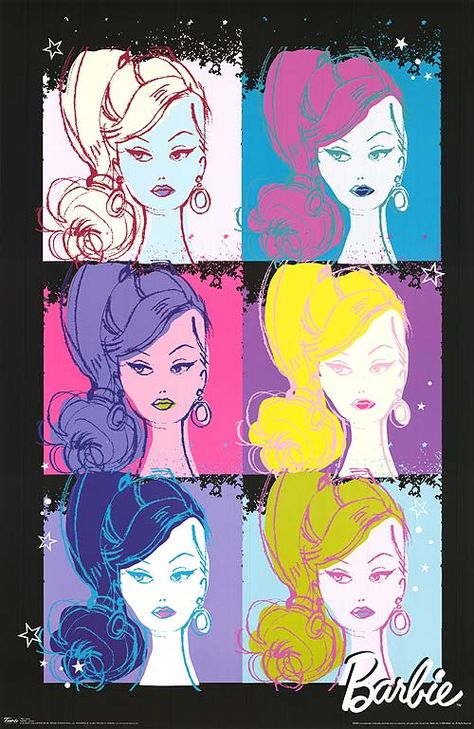 Barbie Painting, Vintage Movie Posters, Barbie Drawing, Movies Posters, Barbie Images, Im A Barbie Girl, Pop Art Posters, Barbie Movie, Original Movie Posters